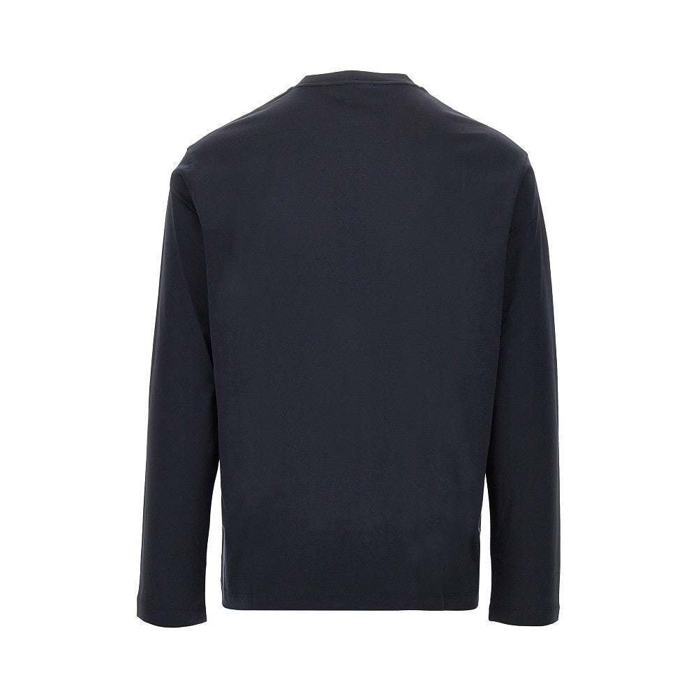 T-shirt in misto lyocell e cotone con logo