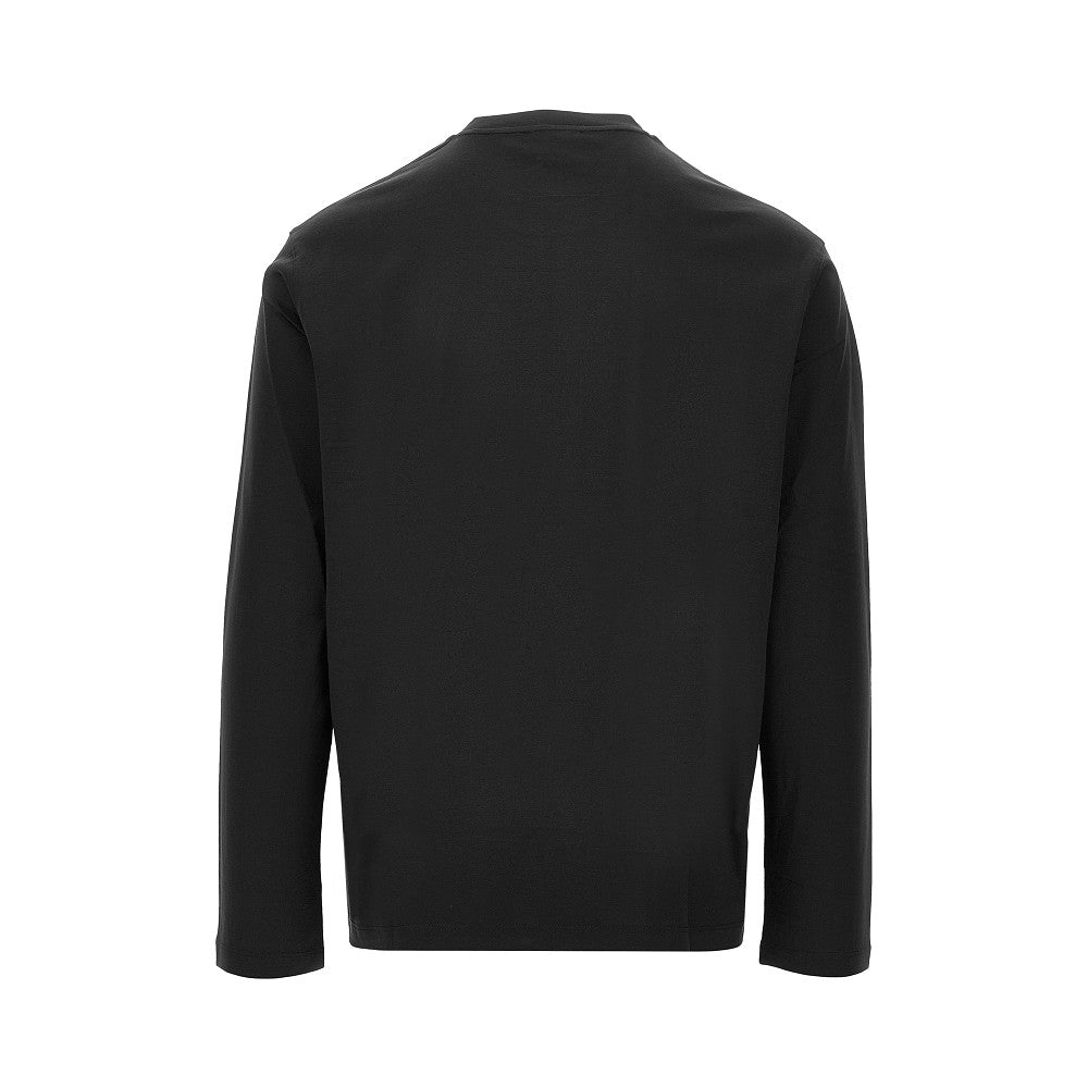 T-shirt in misto lyocell e cotone con logo
