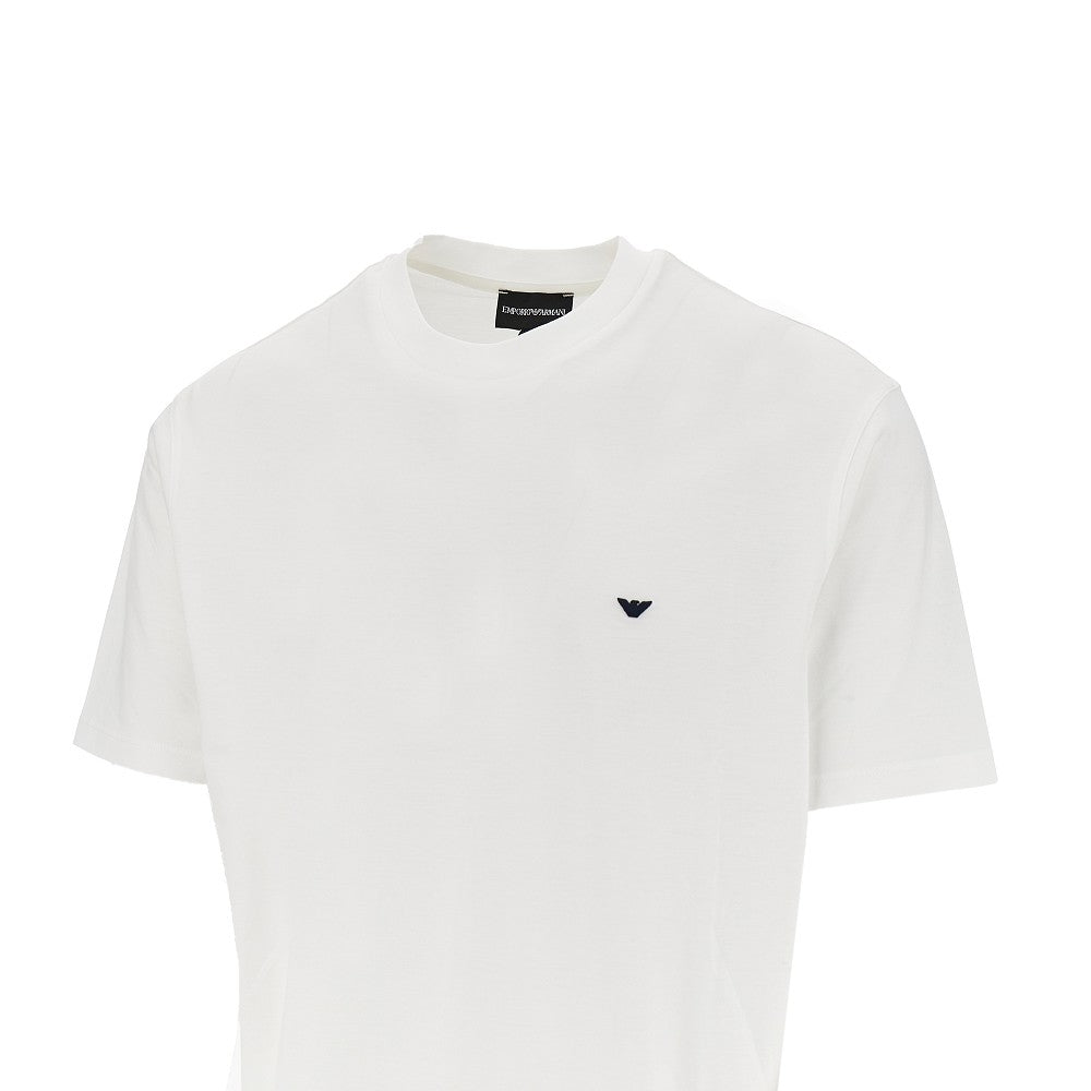 T-shirt in misto lyocell e cotone con logo