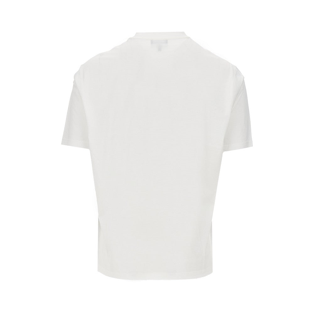 T-shirt in misto lyocell e cotone con logo