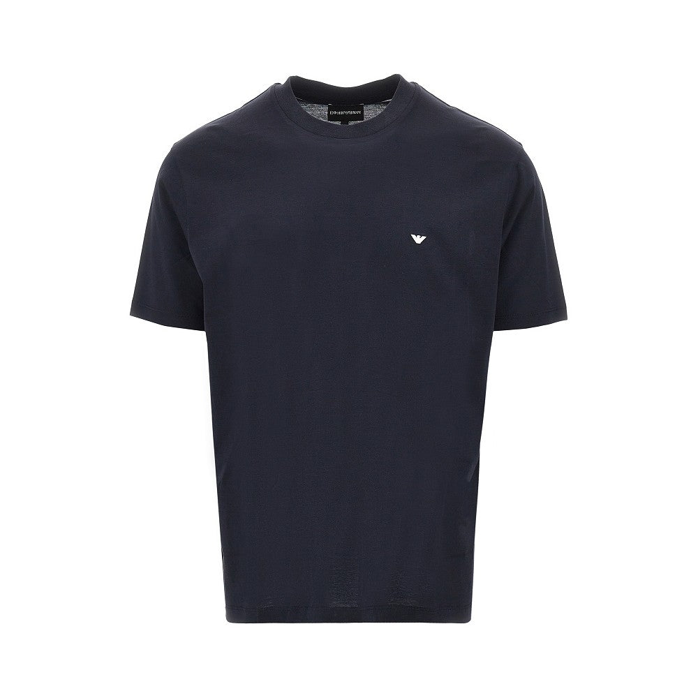 T-shirt in misto lyocell e cotone con logo
