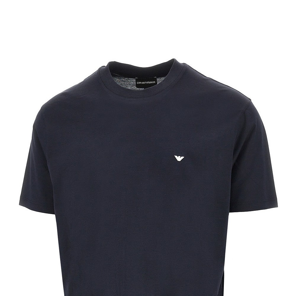 T-shirt in misto lyocell e cotone con logo