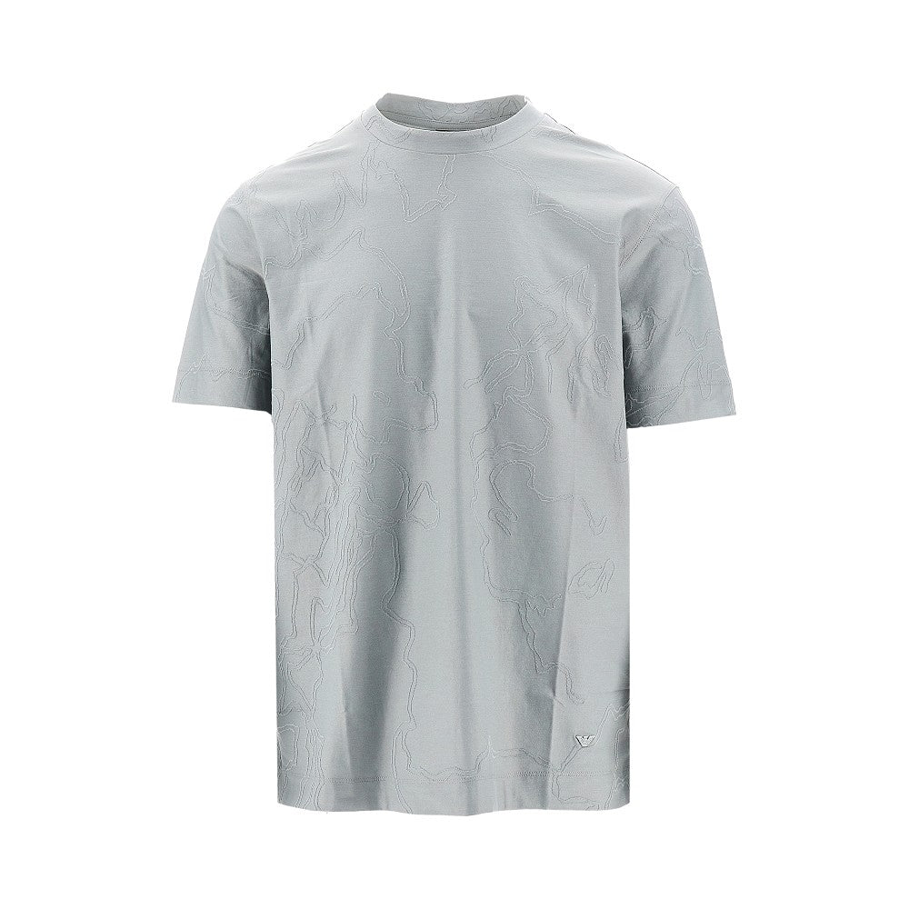 T-shirt in jersey stretch jacquard