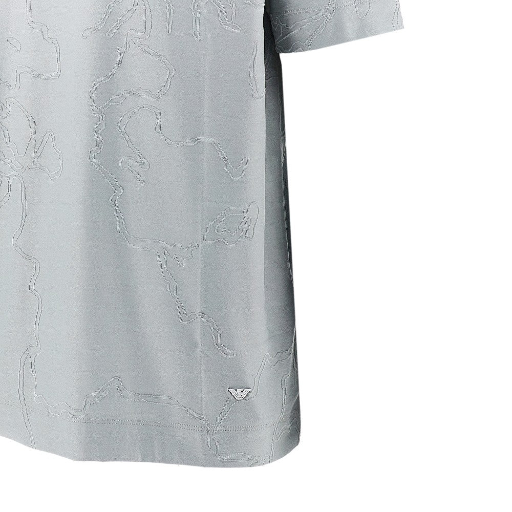 T-shirt in jersey stretch jacquard