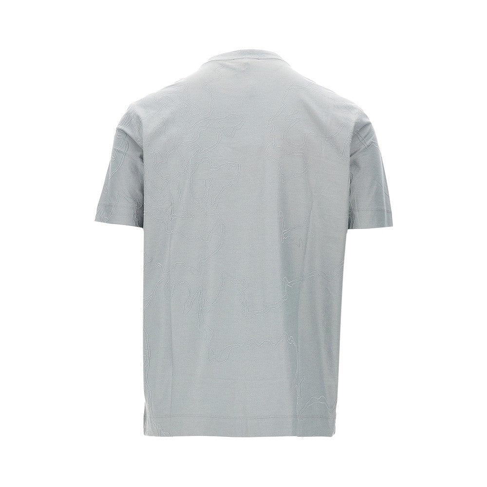 T-shirt in jersey stretch jacquard