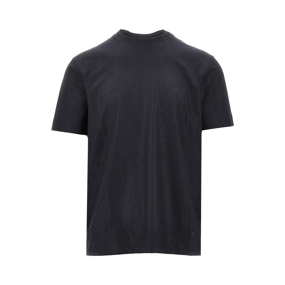 T-shirt in jersey stretch jacquard