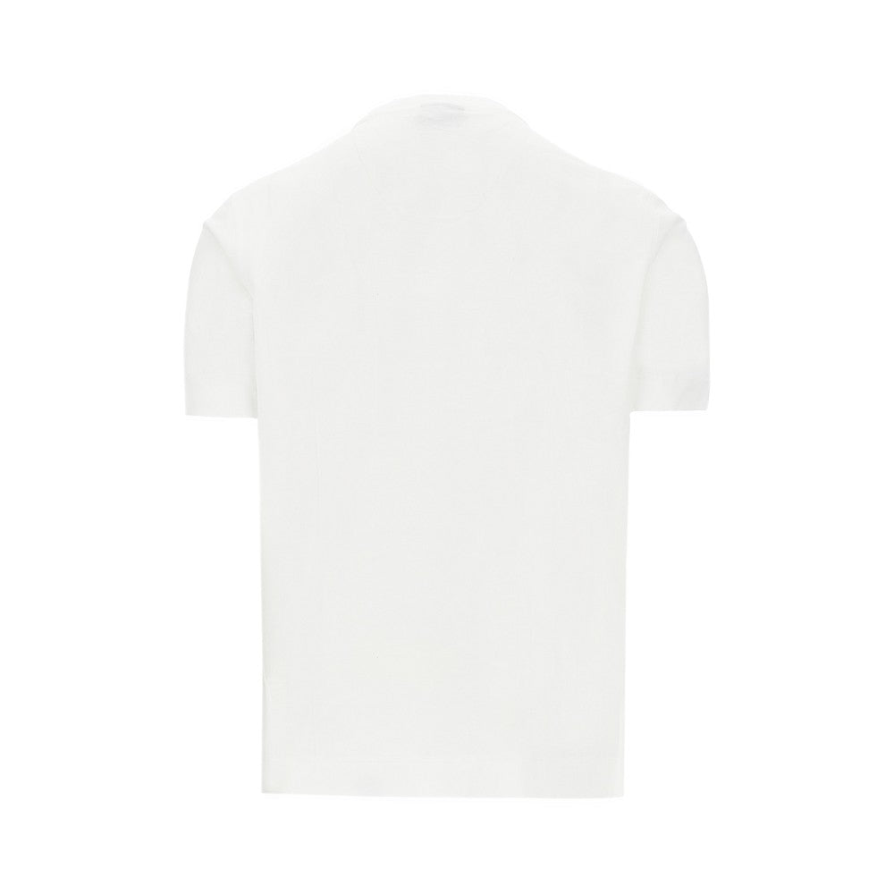 T-shirt con stampe e ricami