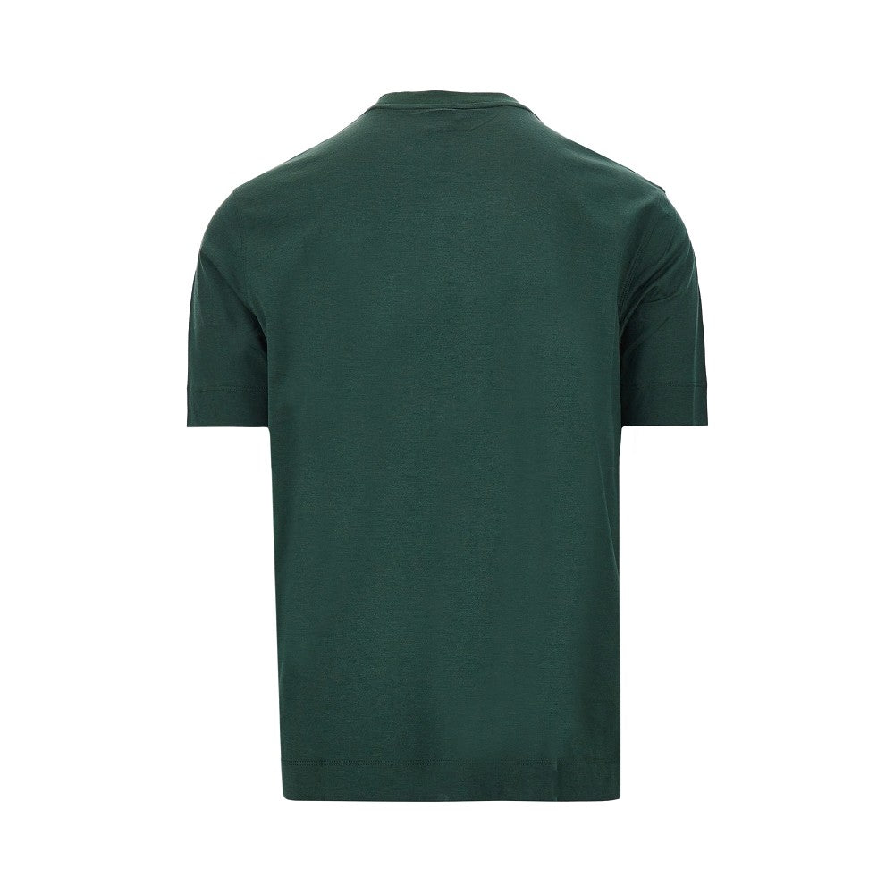 Round logo print T-shirt