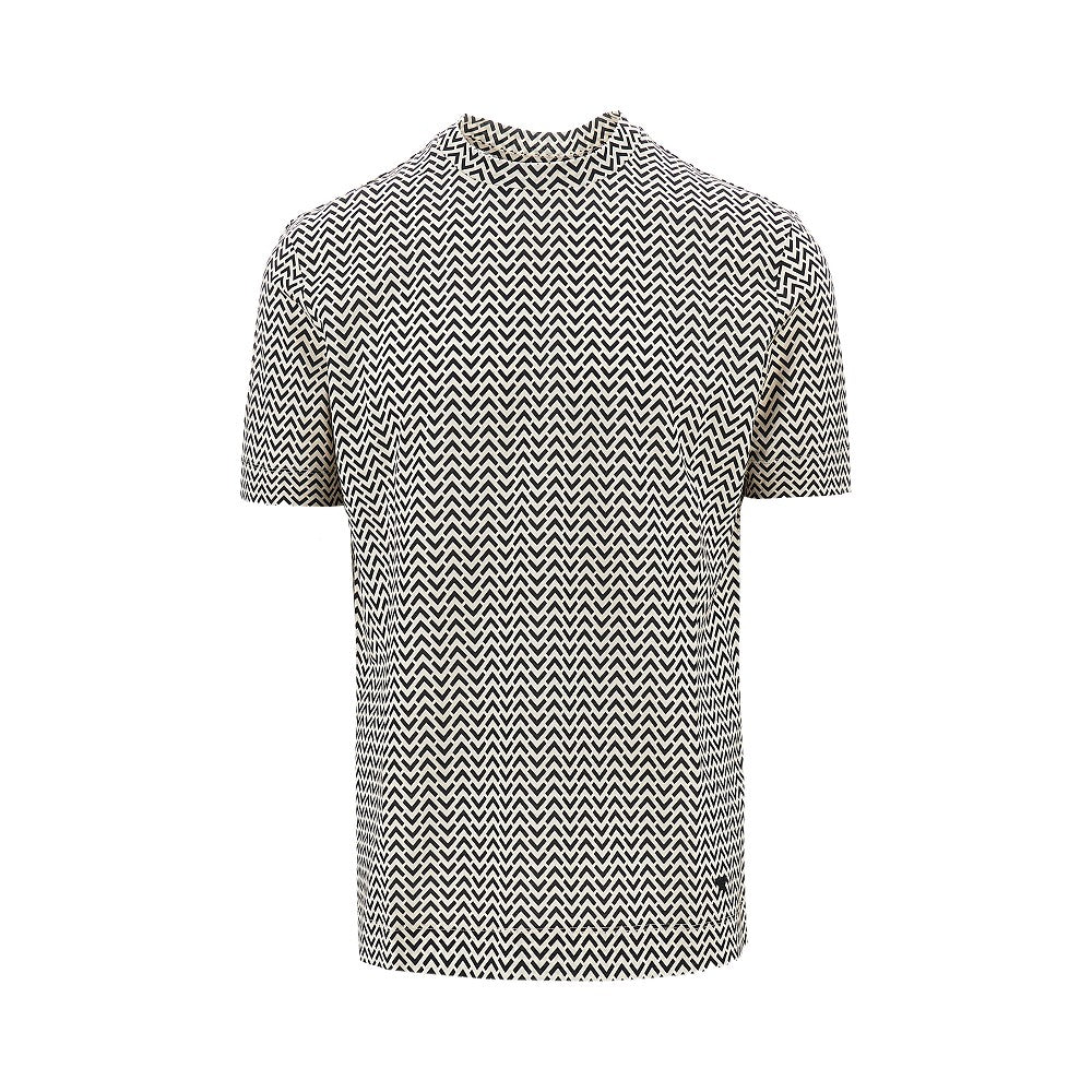 T-shirt con pattern geometrico