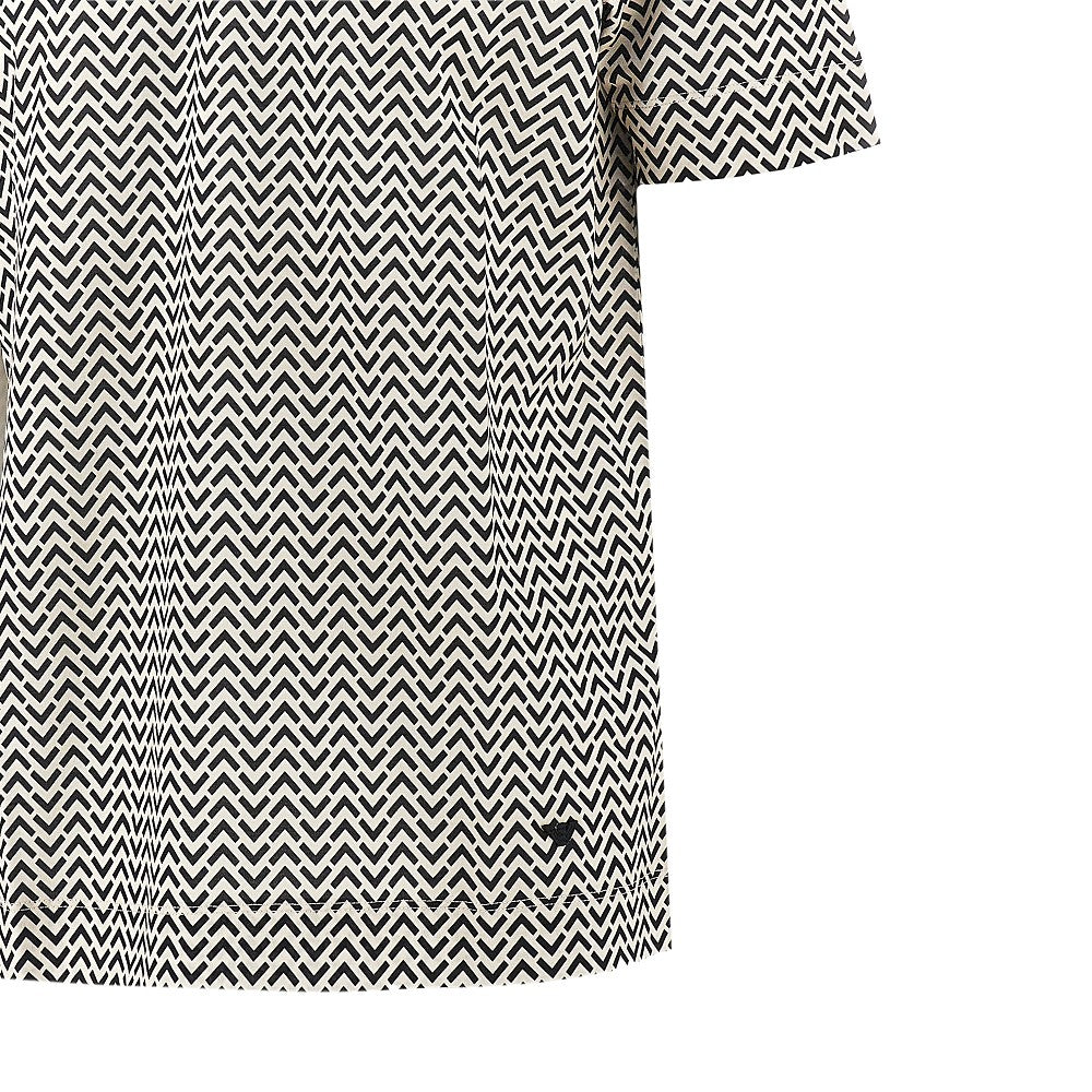 T-shirt con pattern geometrico