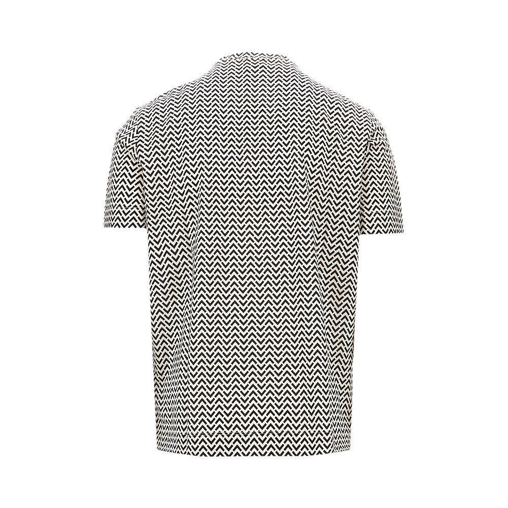 T-shirt con pattern geometrico