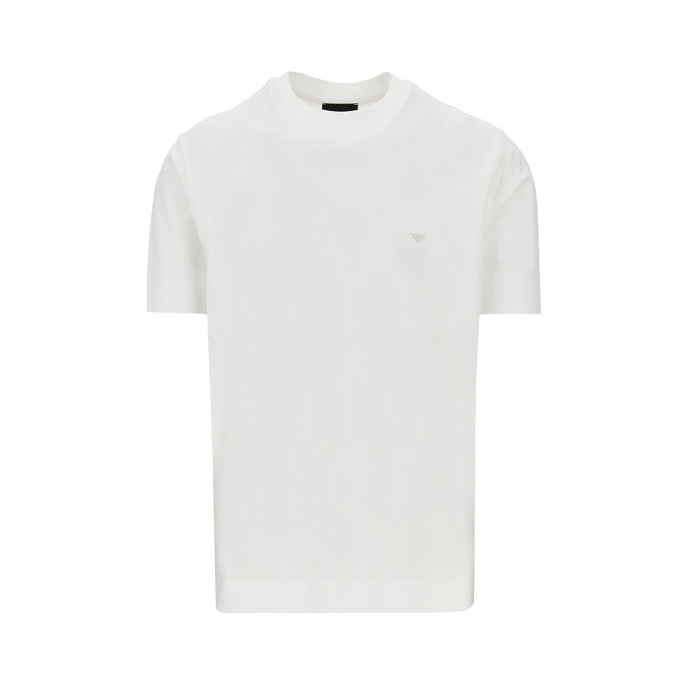 T-shirt in misto lyocell e cotone con logo