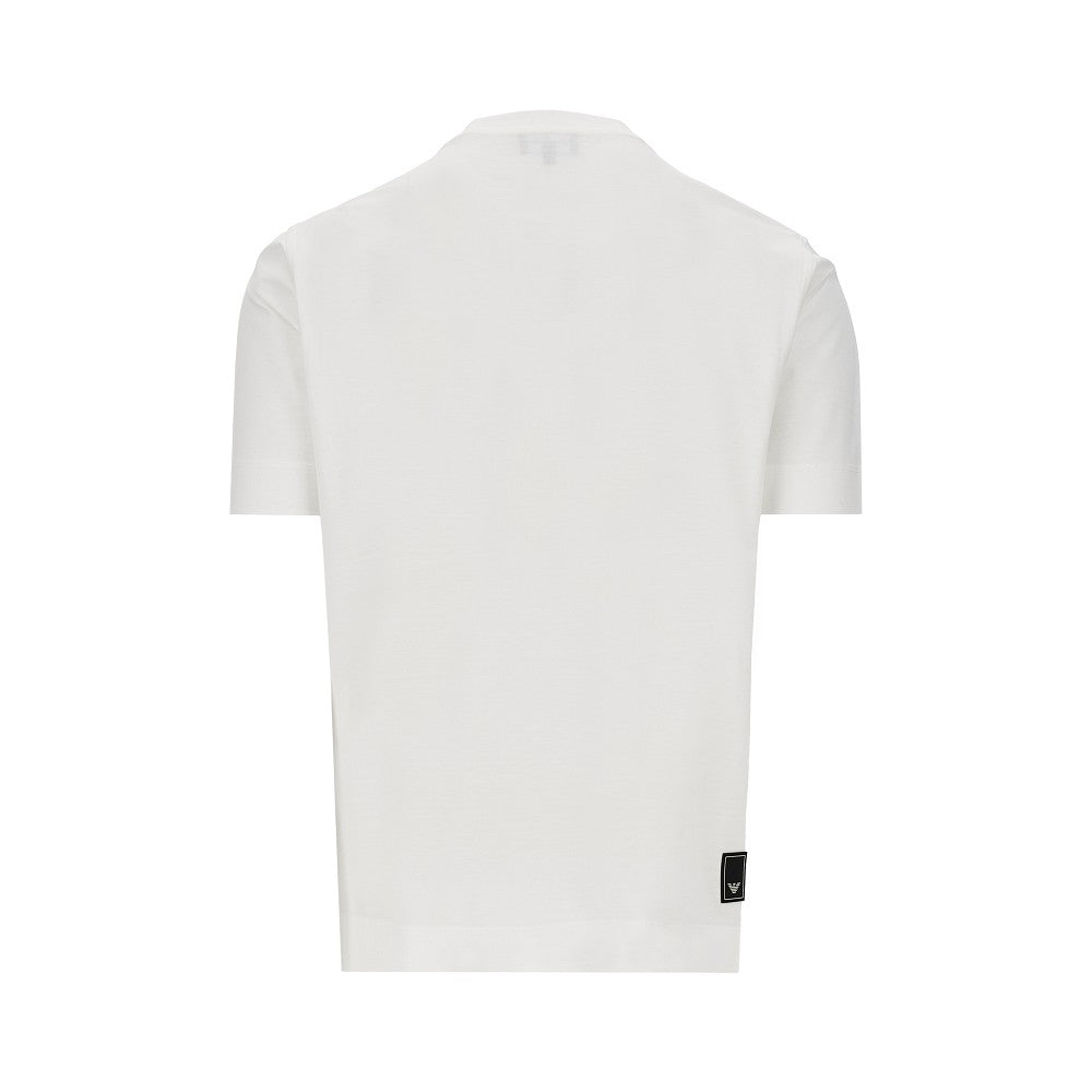 T-shirt in misto lyocell e cotone con logo