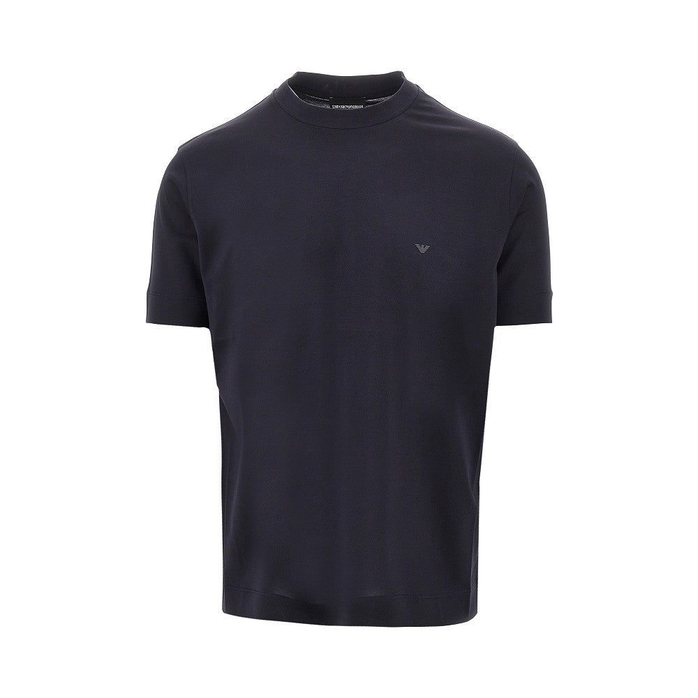 T-shirt in misto lyocell e cotone con logo