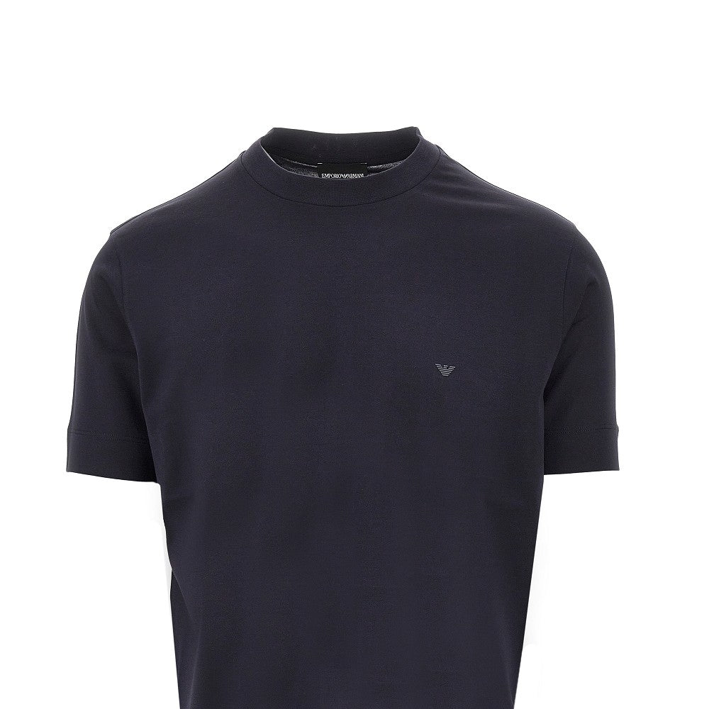 T-shirt in misto lyocell e cotone con logo