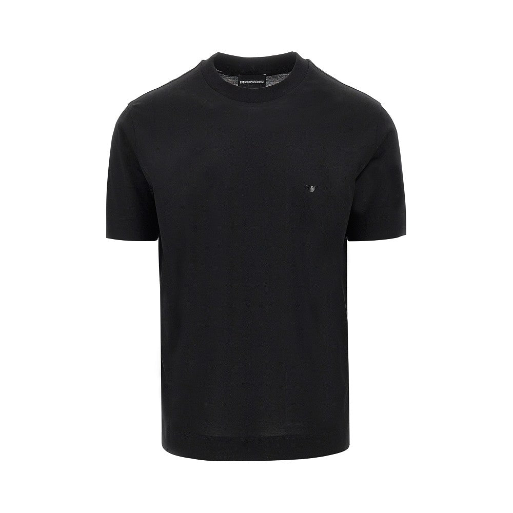 T-shirt in misto lyocell e cotone con logo