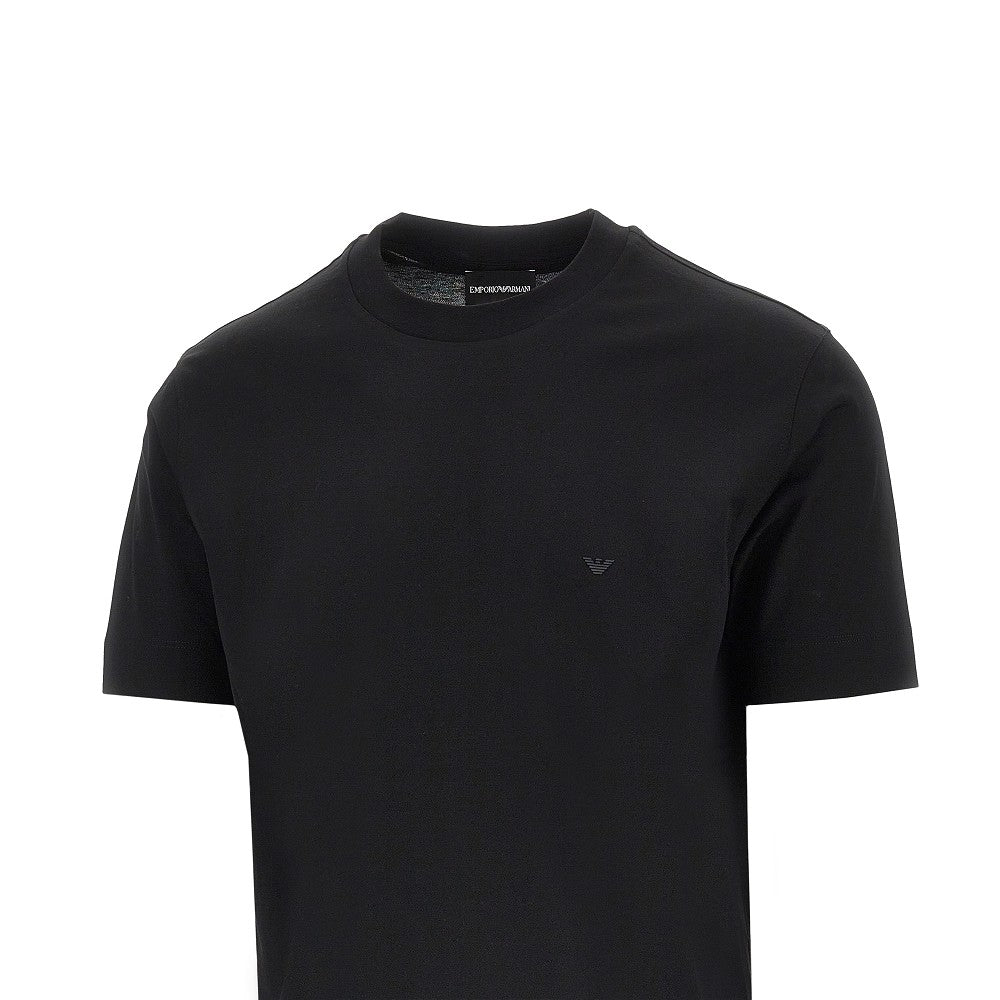 T-shirt in misto lyocell e cotone con logo
