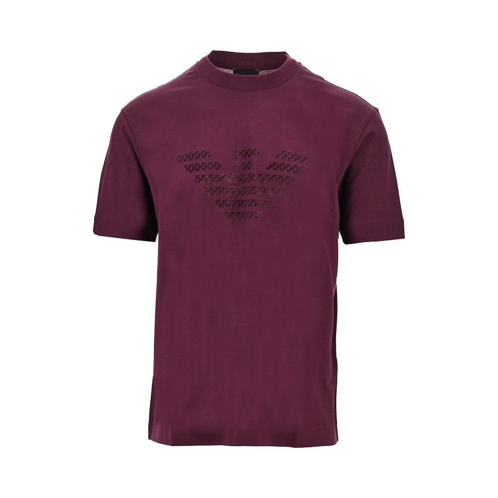 T-shirt in misto lyocell e cotone con logo