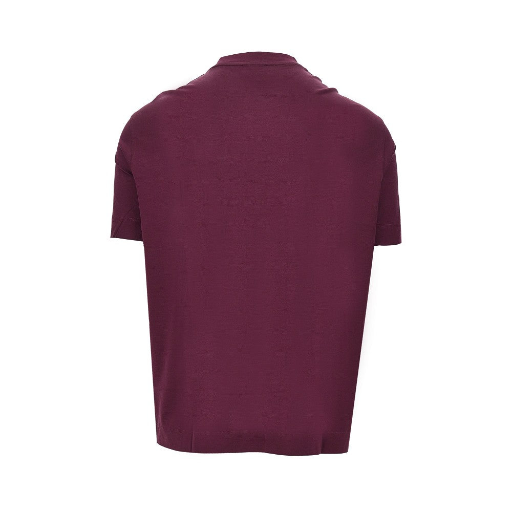 T-shirt in misto lyocell e cotone con logo