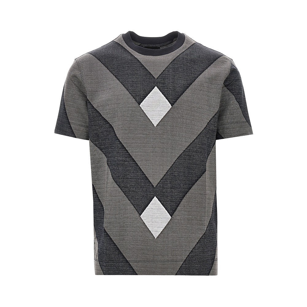 Jacquard jersey T-shirt