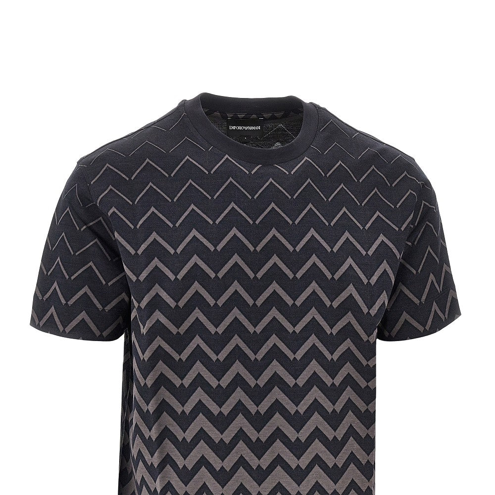 Jacquard jersey T-shirt
