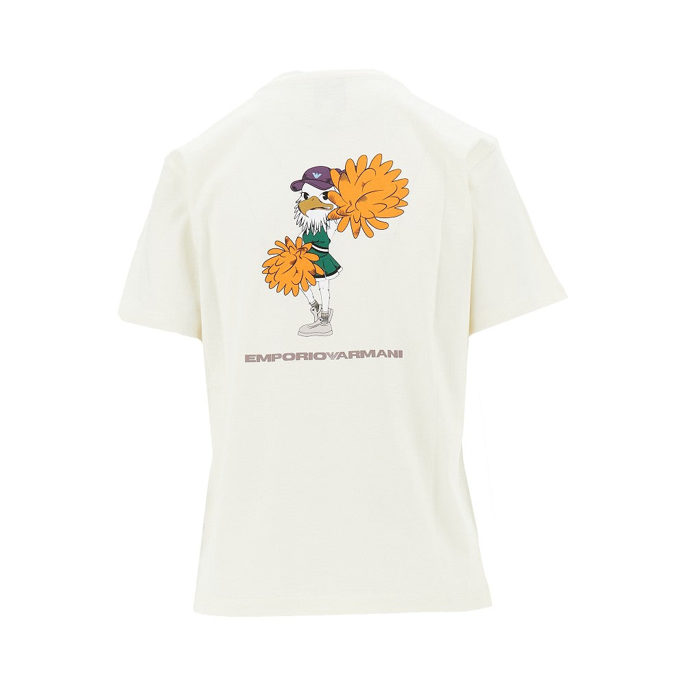 T-shirt con stampa cheerleader