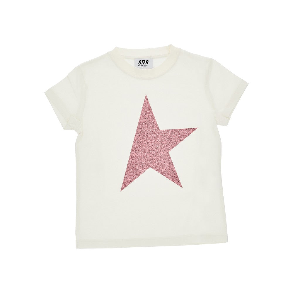 T-shirt con stampa Star glitterata