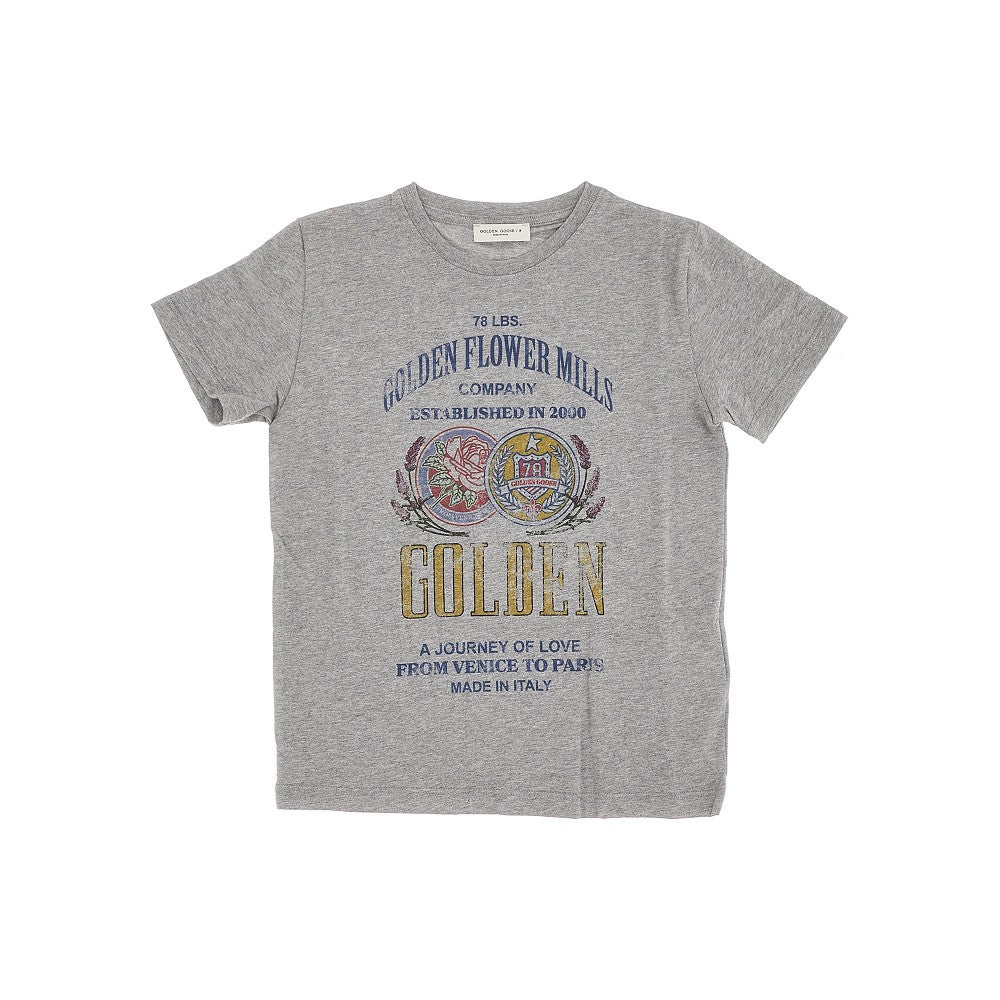 &#39;Golden Flower Mills&#39; print T-shirt