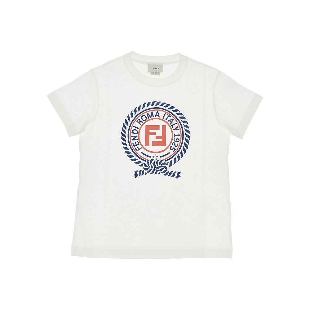 T-shirt in cotone con stampa logo