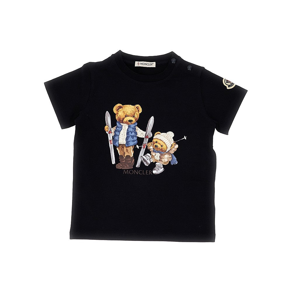 T-shirt in jersey con stampa Orsacchiotto