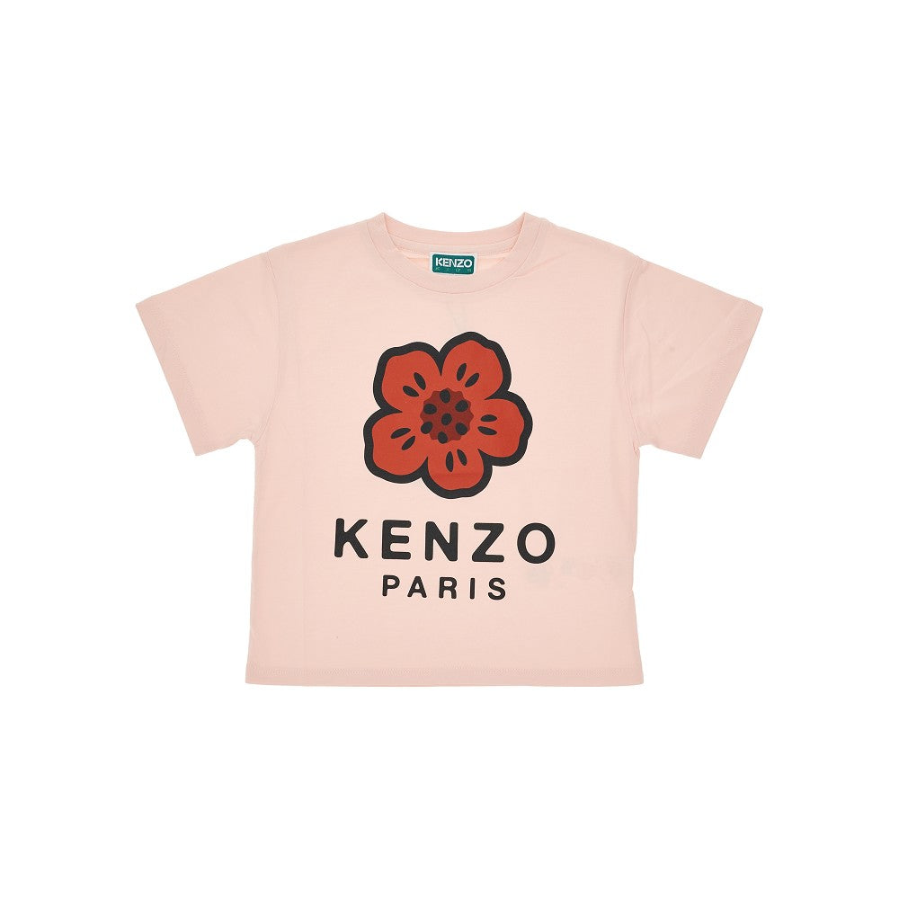 Short-sleeved t-shirt with logo print