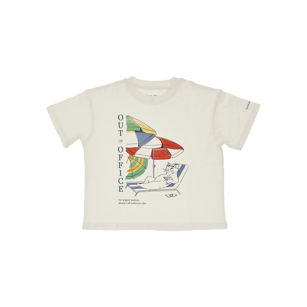 'Famo' printed cotton T-shirt