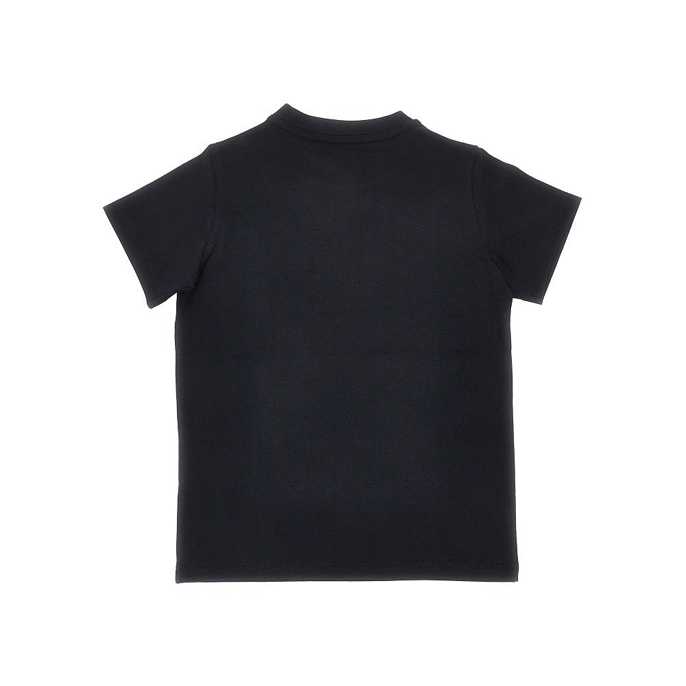 Stretch cotton t-shirt with logo