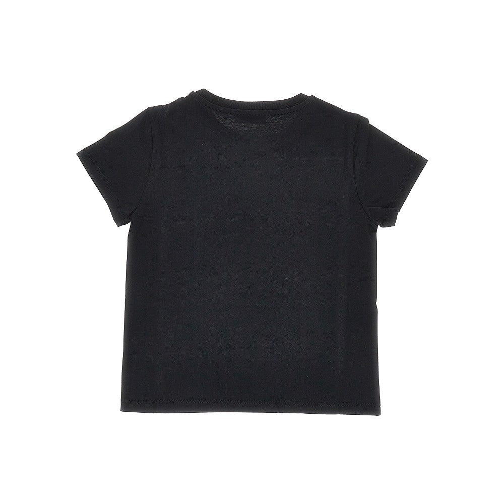 Cotton t-shirt with logo embroidery