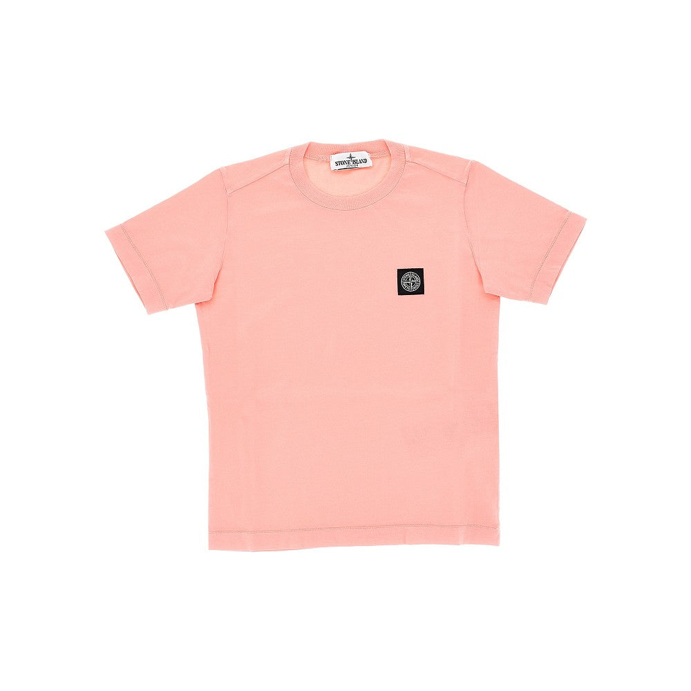 T-shirt con patch logo