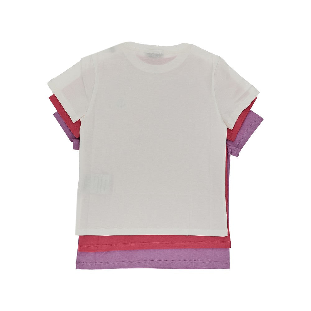 3-pack T-shirt con patch logo