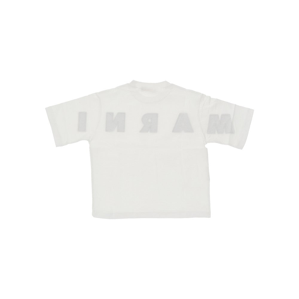 Jersey t-shirt with logo embroidery