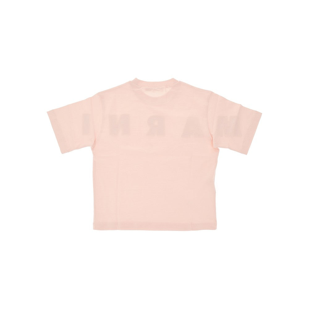 Jersey t-shirt with logo embroidery