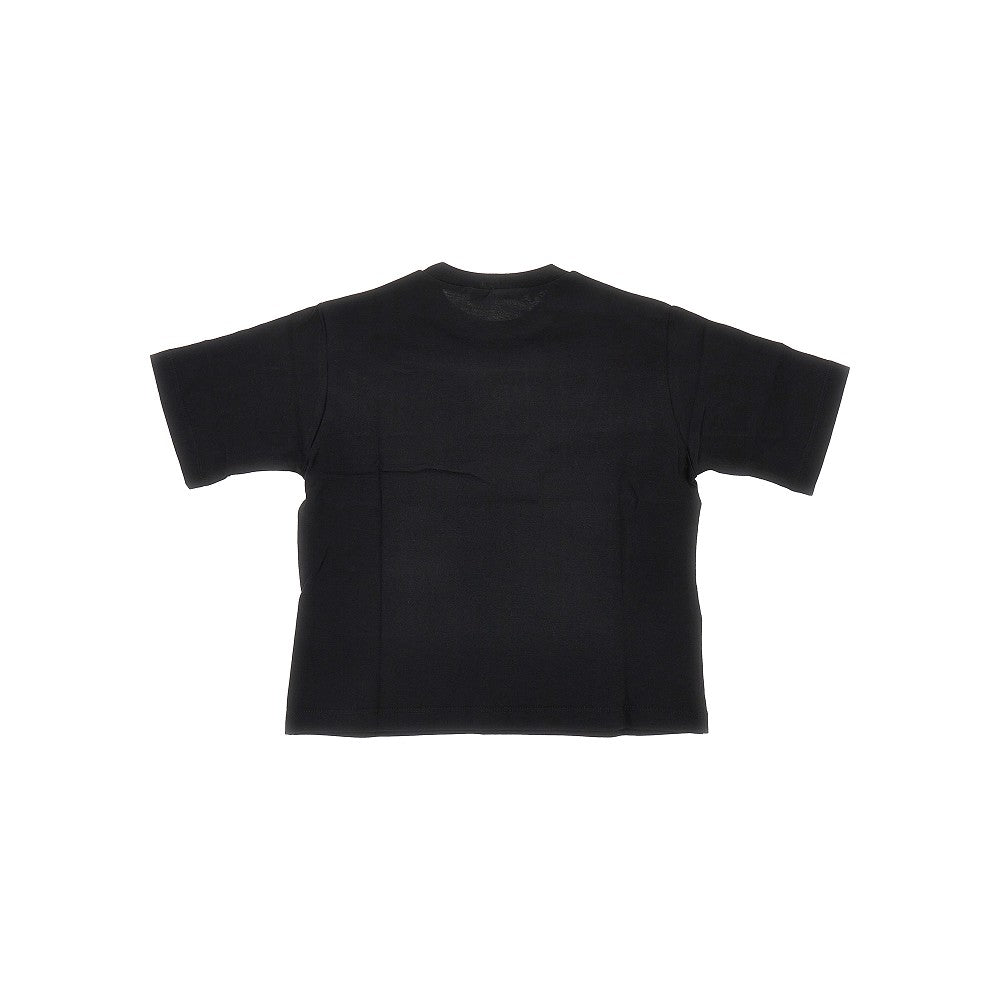 T-shirt in jersey con ricamo logo