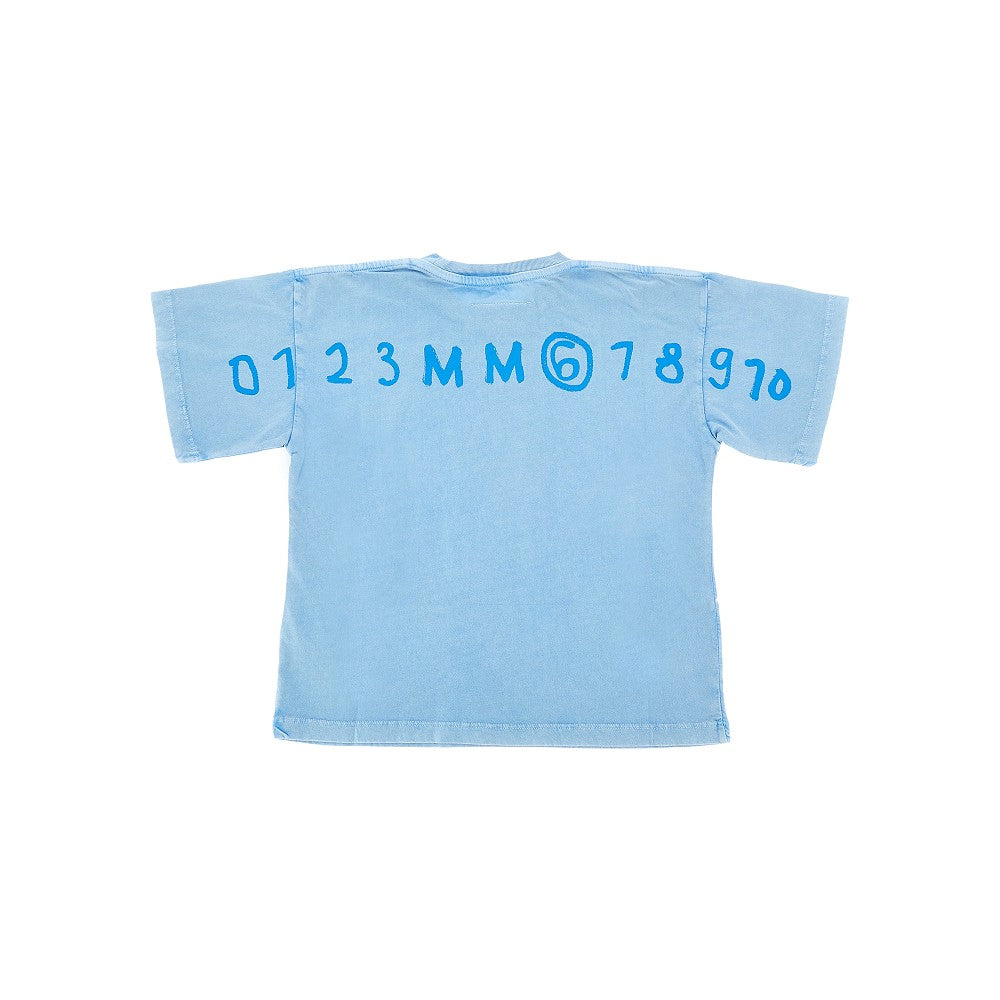 T-shirt effetto lavato con stampa logo