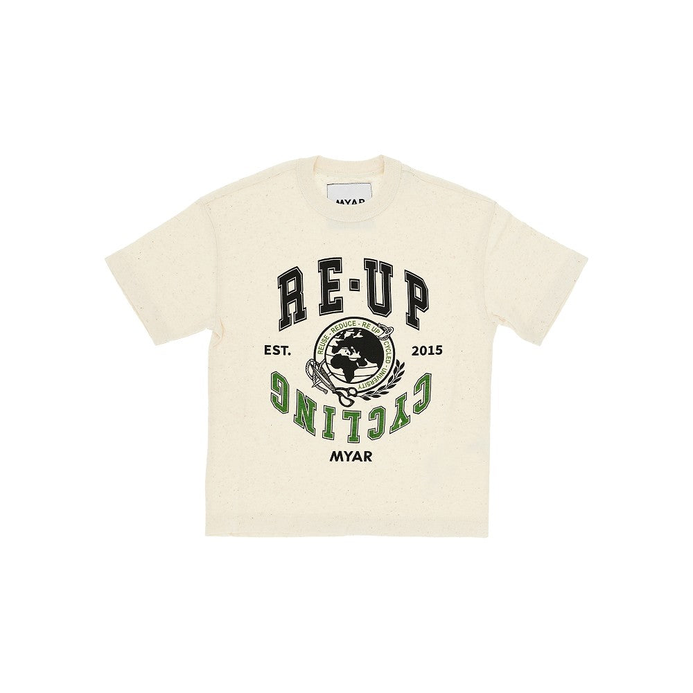 T-shirt con stampa 'Re-Up Cycling'