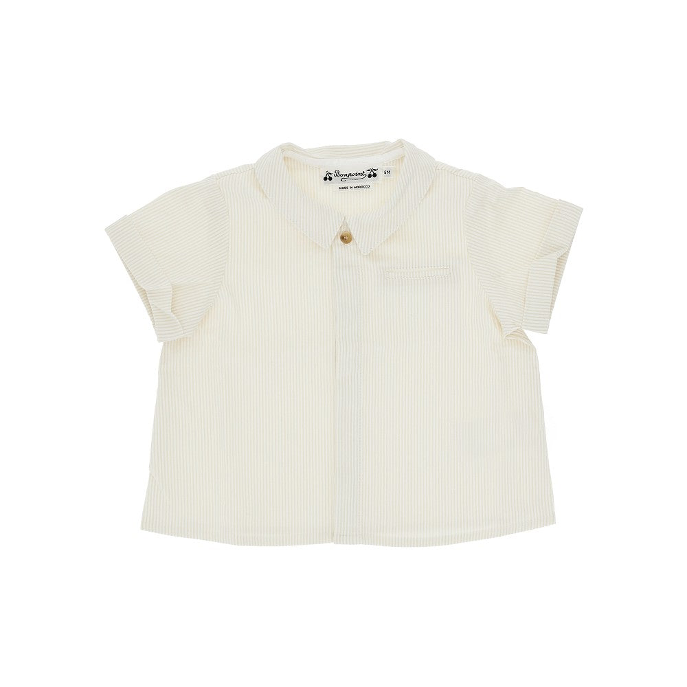 'Nicolas' striped cotton shirt