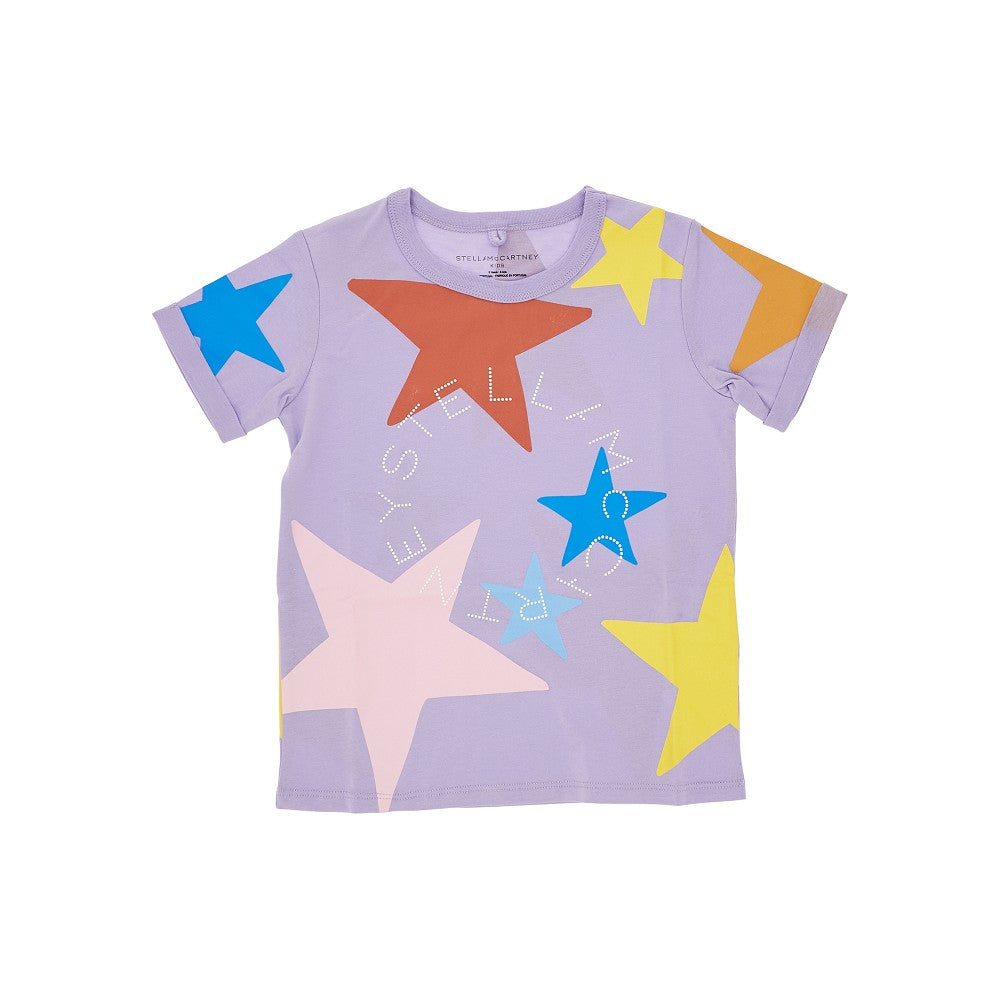 T-shirt in cotone sostenibile stampa stelle