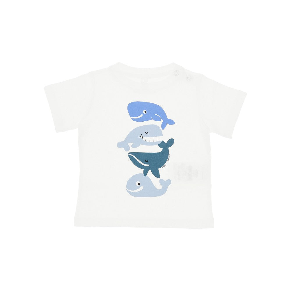 T-shirt in jersey di cotone con stampa