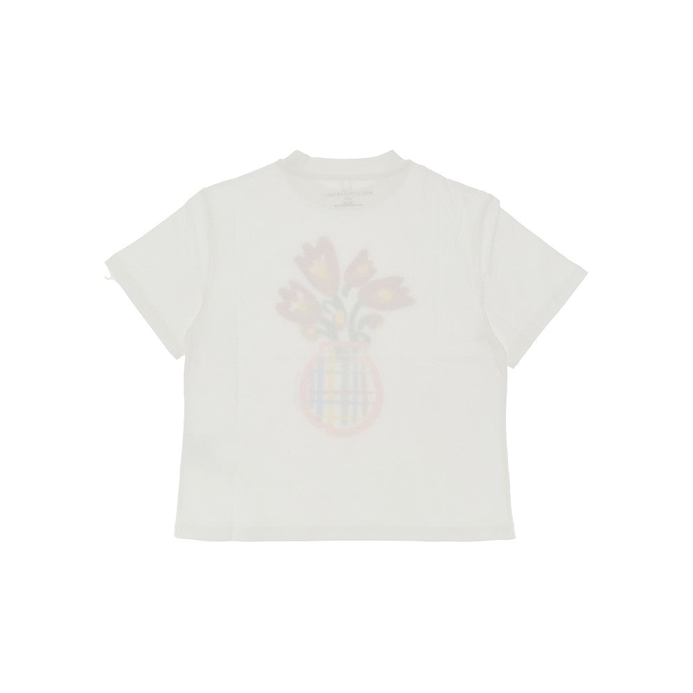 T-shirt con stampa floreale