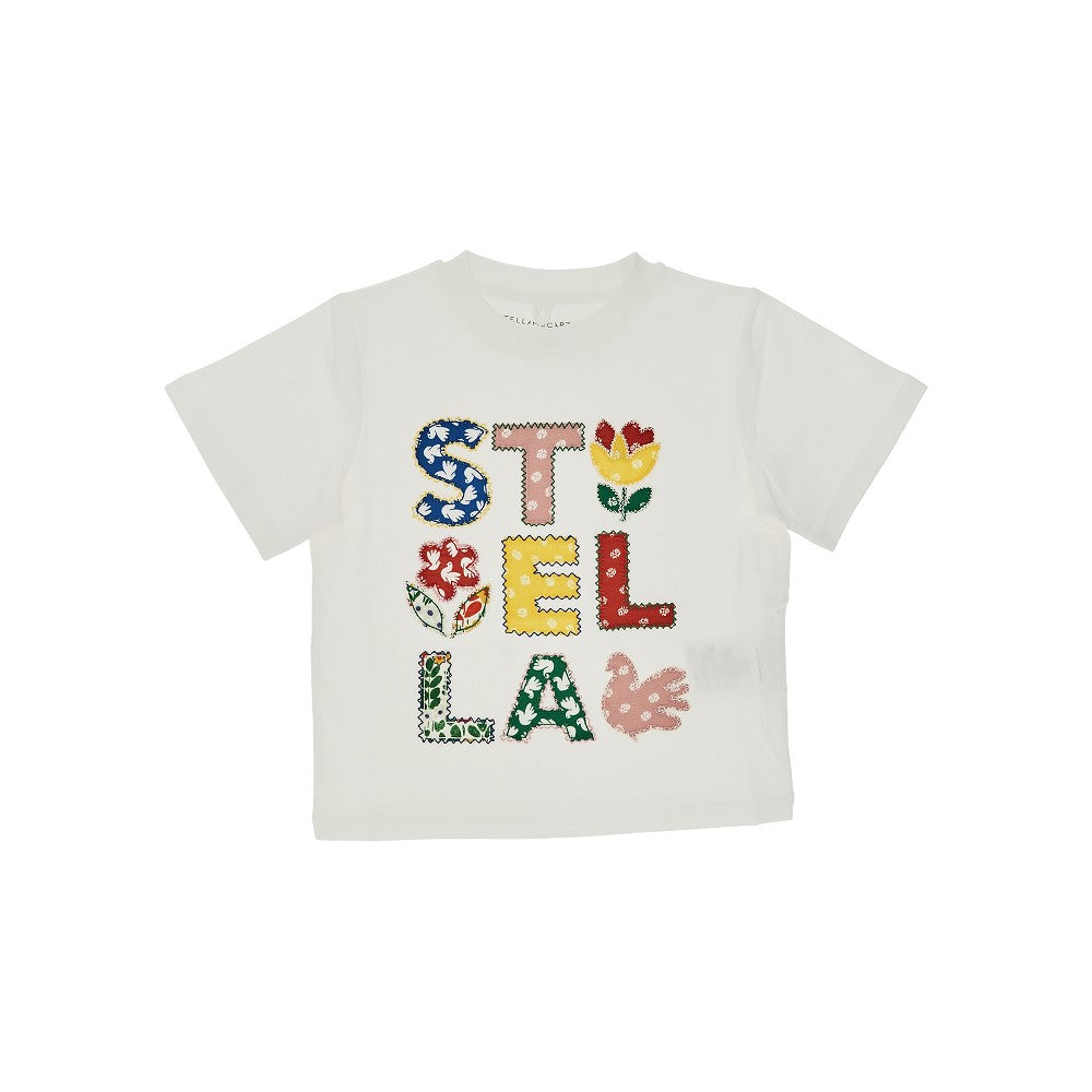 T-shirt con applicazione logo