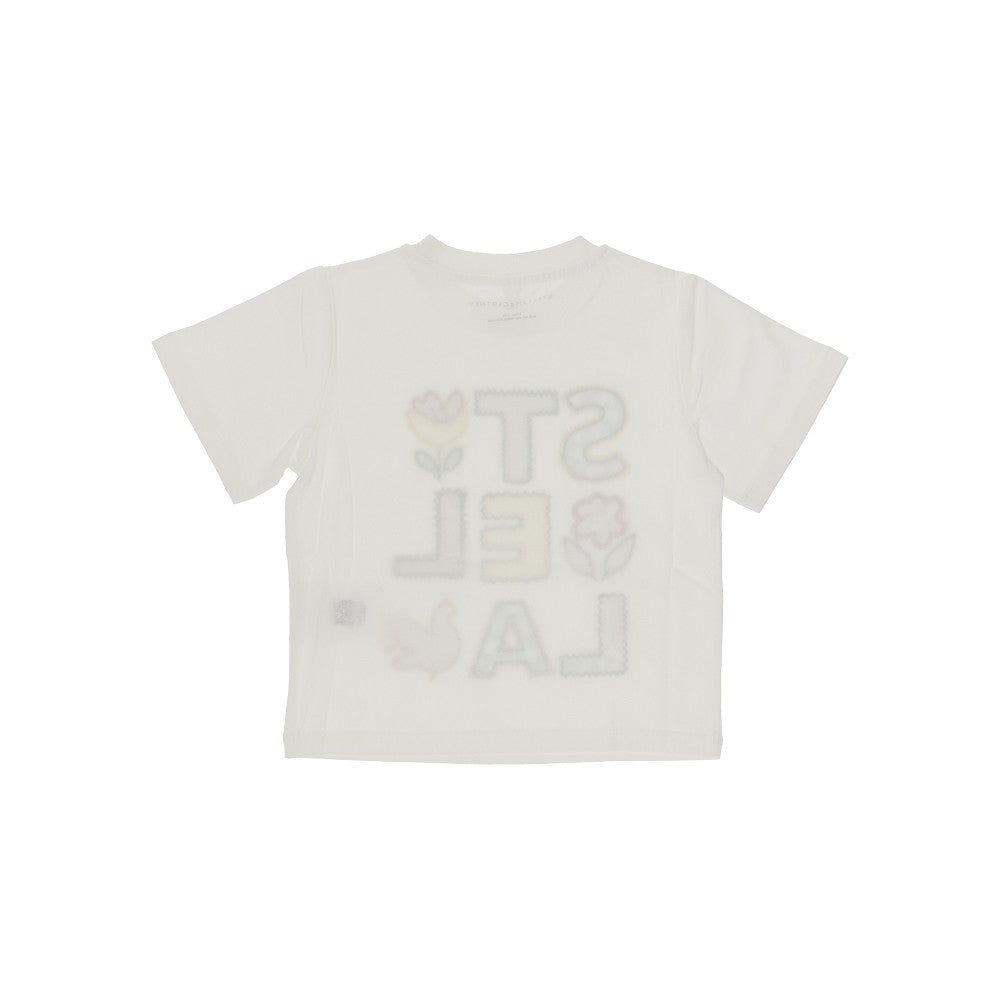 T-shirt con applicazione logo