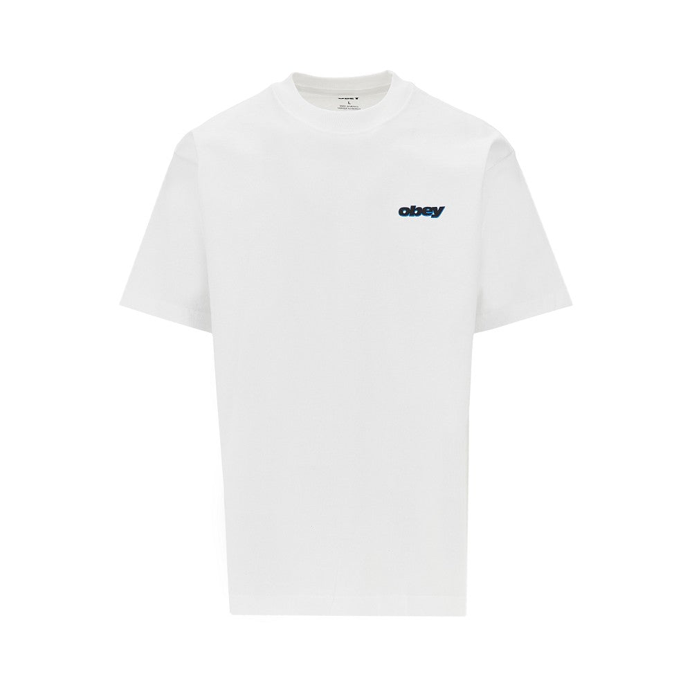 T-shirt con stampa 'Obey Lips'