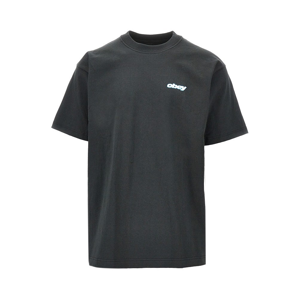 T-shirt con stampa 'Obey Lips'