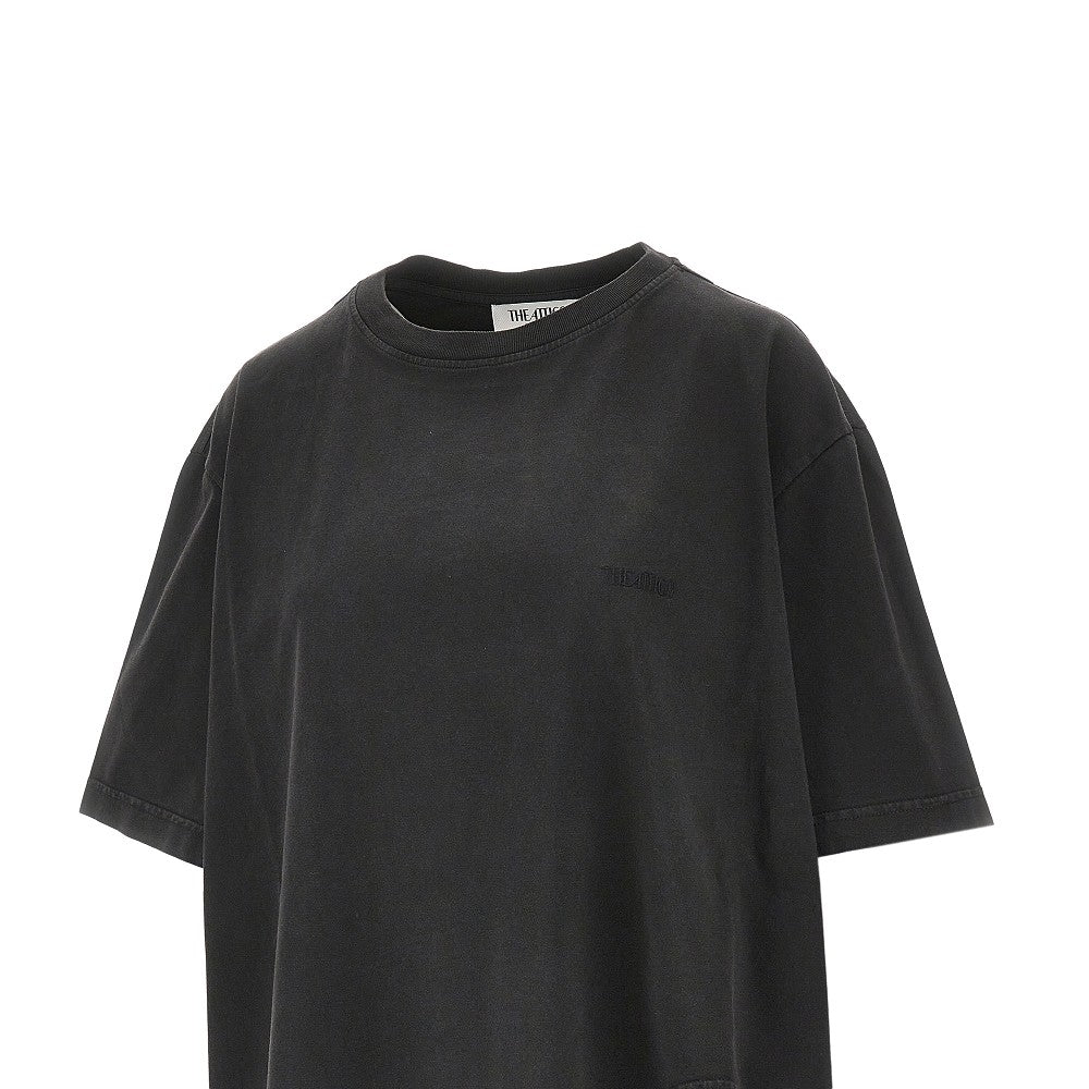 Oversized T-shirt with moulded hem